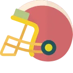 American Football Helmet SVG Icon